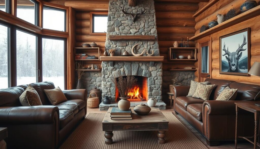 cozy rustic living room