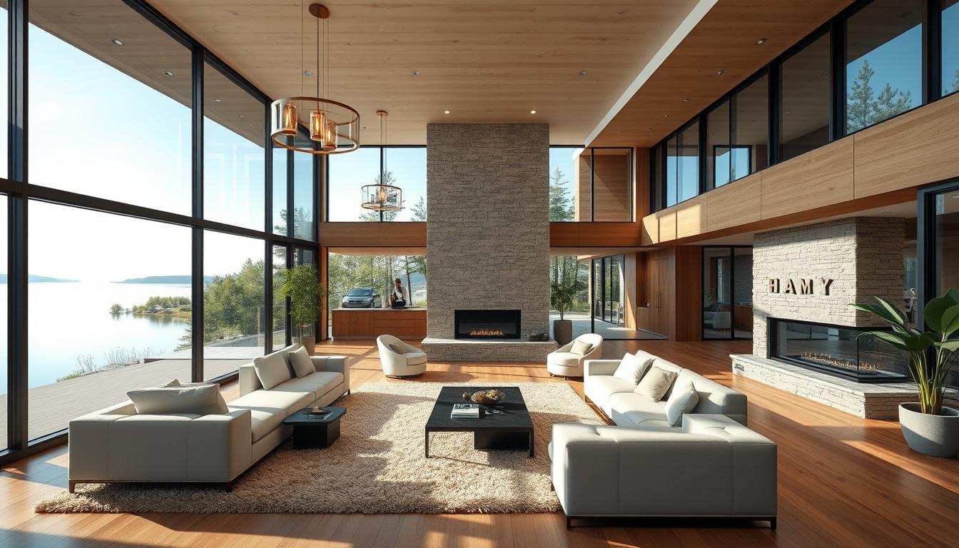 lake home interior design​