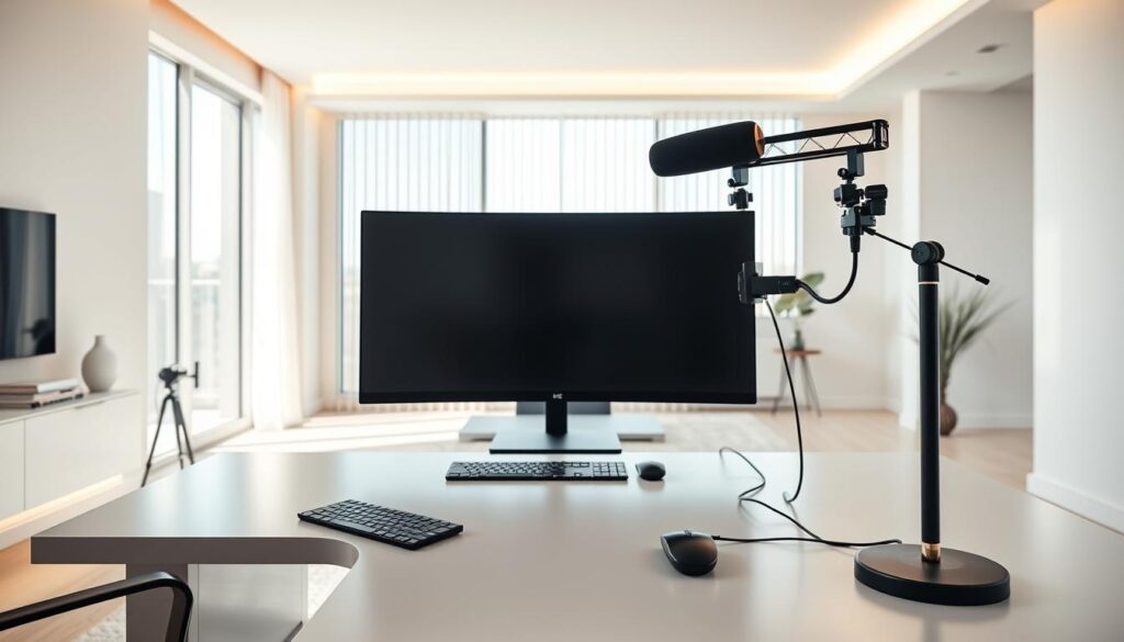 modern home office design with technology integration