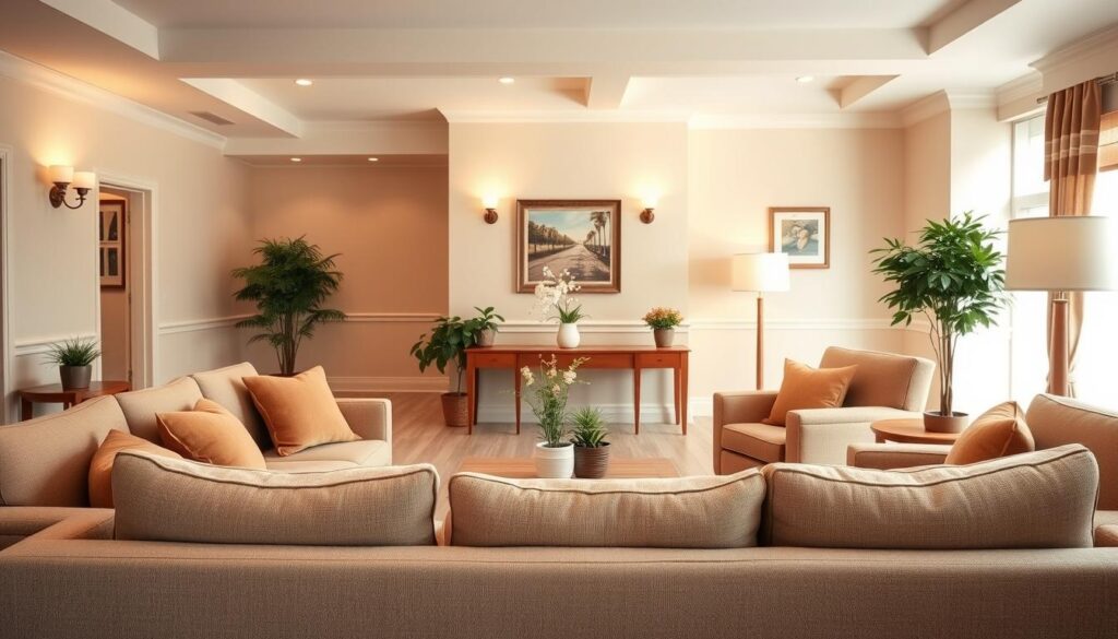 nursing home interior design color palette