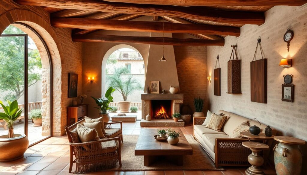 rustic Spanish home interiors