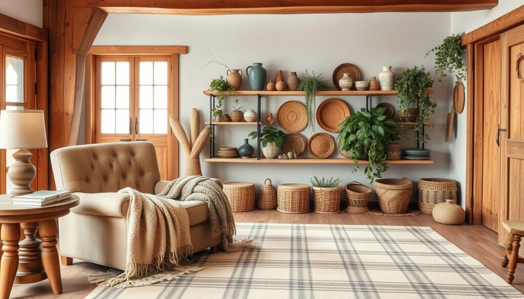 rustic farmhouse decor textiles