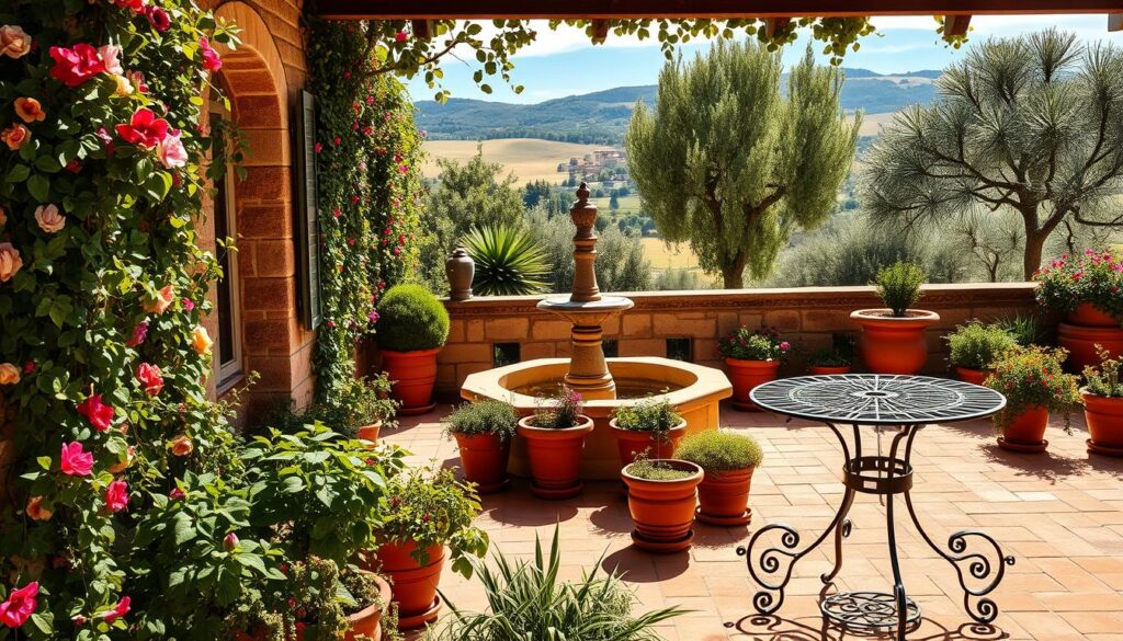 Tuscan patio design