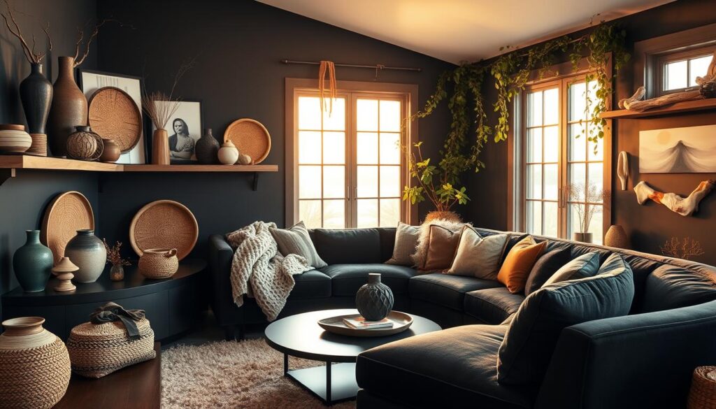 accessorizing black interiors