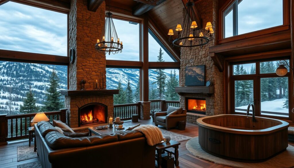 luxury mountain retreat decor