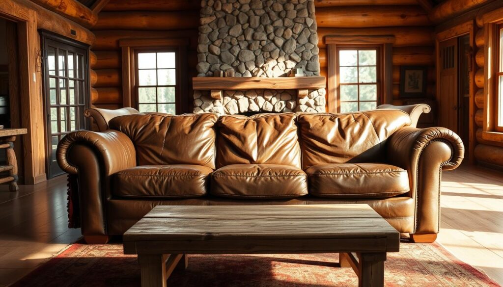 rustic sofa