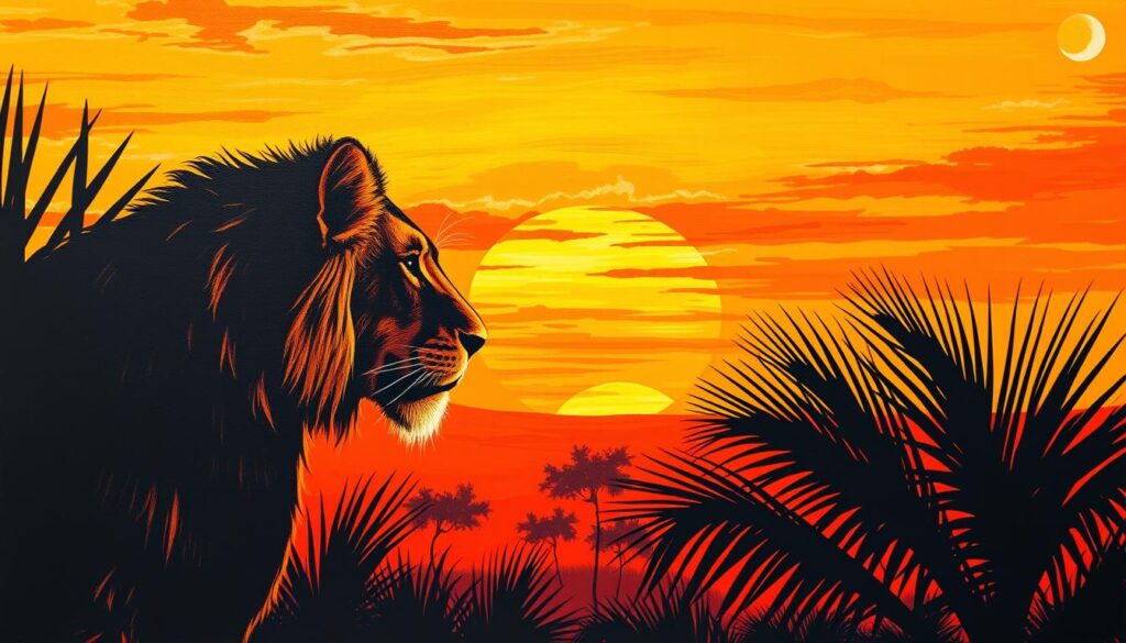 safari-inspired wall art