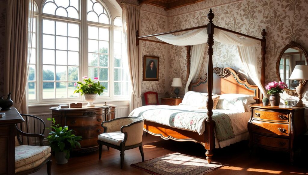 english country home interiors bedroom