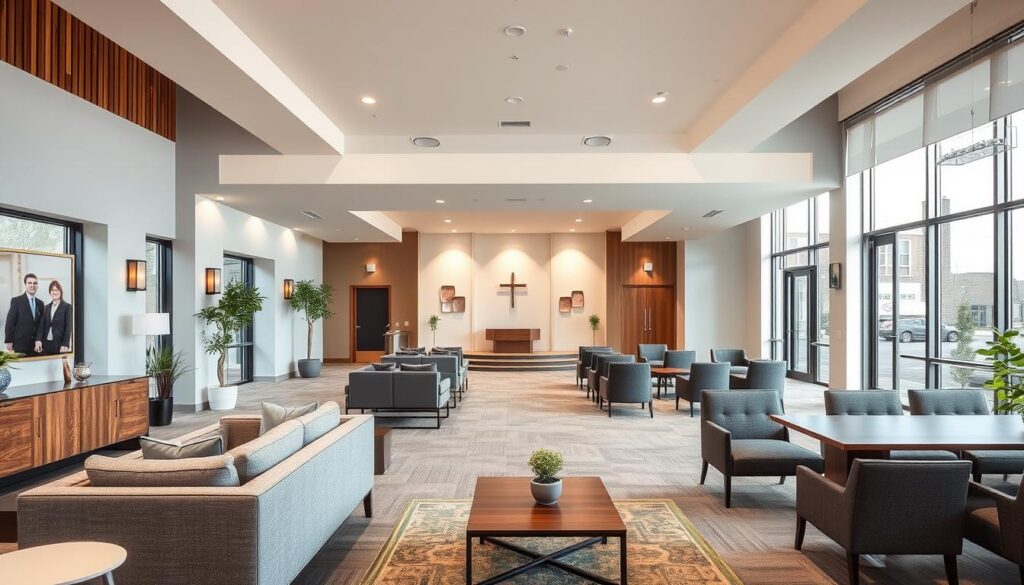 modern funeral home design