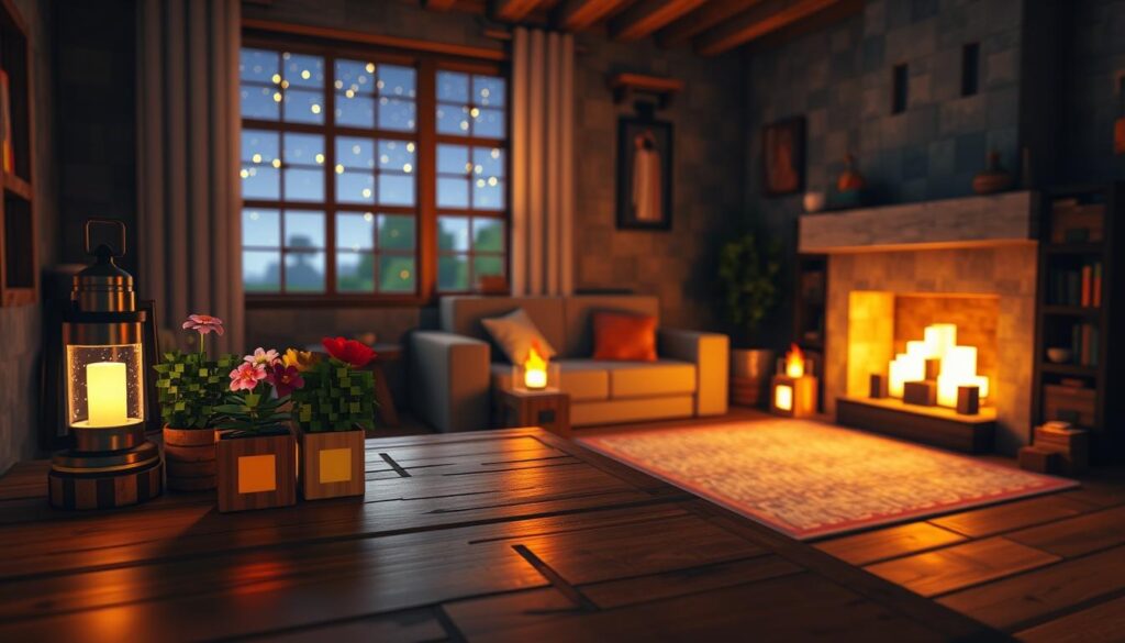 Minecraft interior lighting