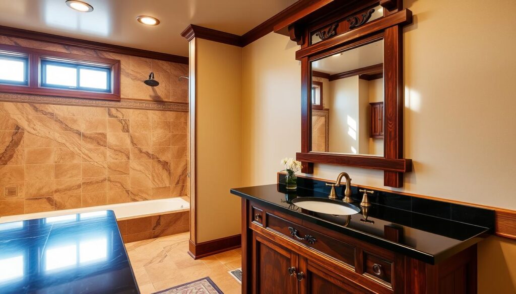 craftsman bathroom vanity