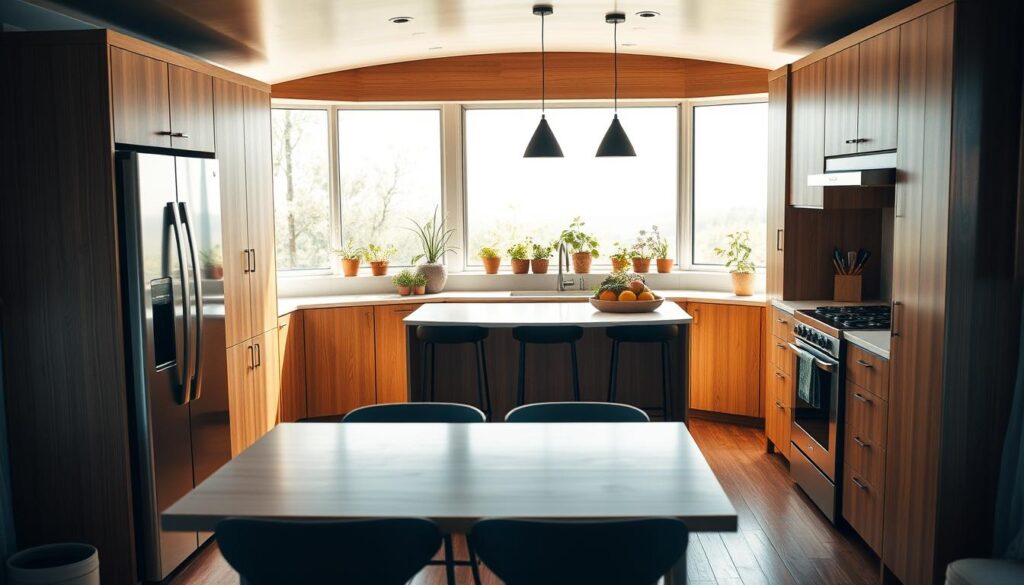 modern trailer home kitchen design