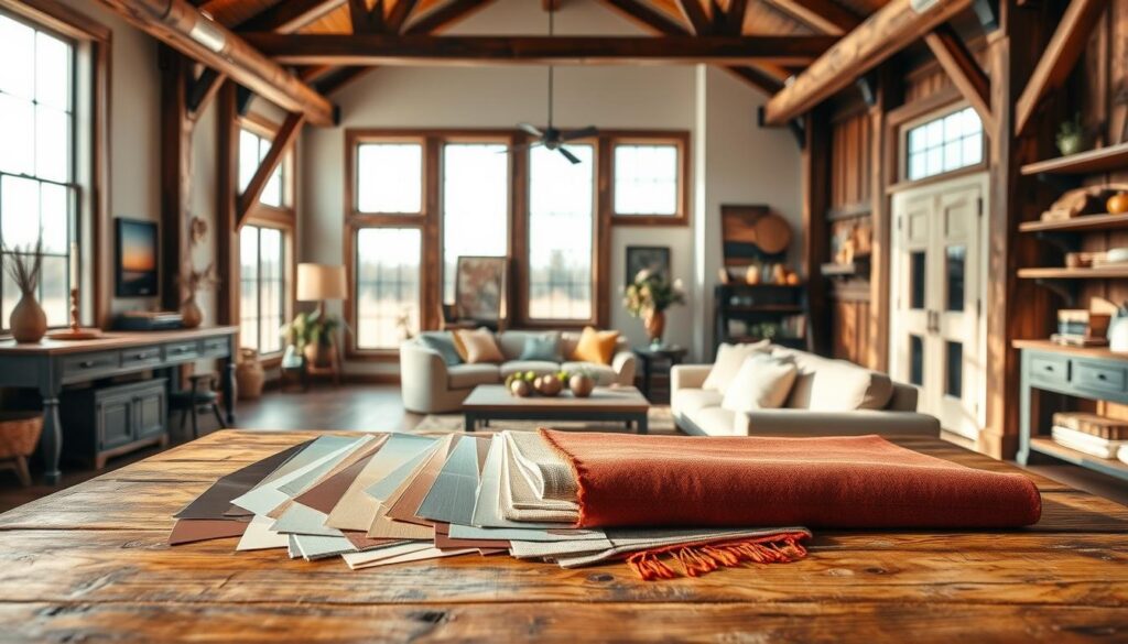 rustic barndominium color palette