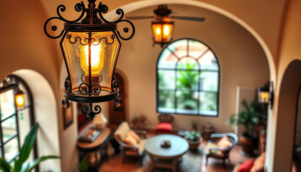 Spanish-style lighting fixtures