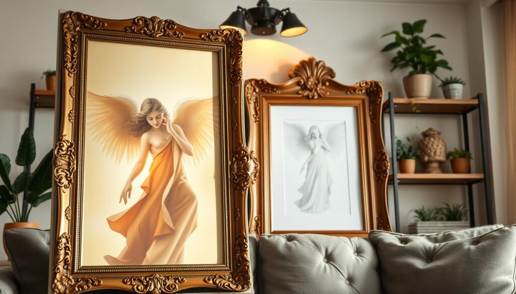 angel artwork framing