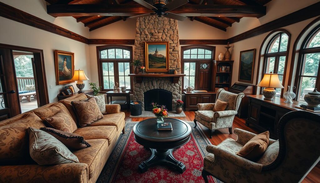 colonial living room design