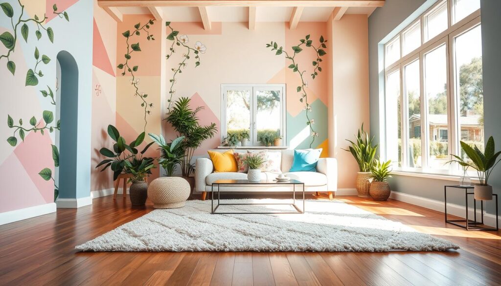 painted house interior